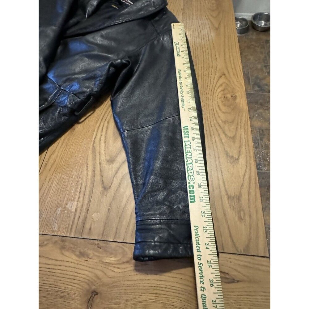Wilsons The Leather Experts Womens Black Leather THINSULATE Button Jacket Sz M - Picture 13 of 14